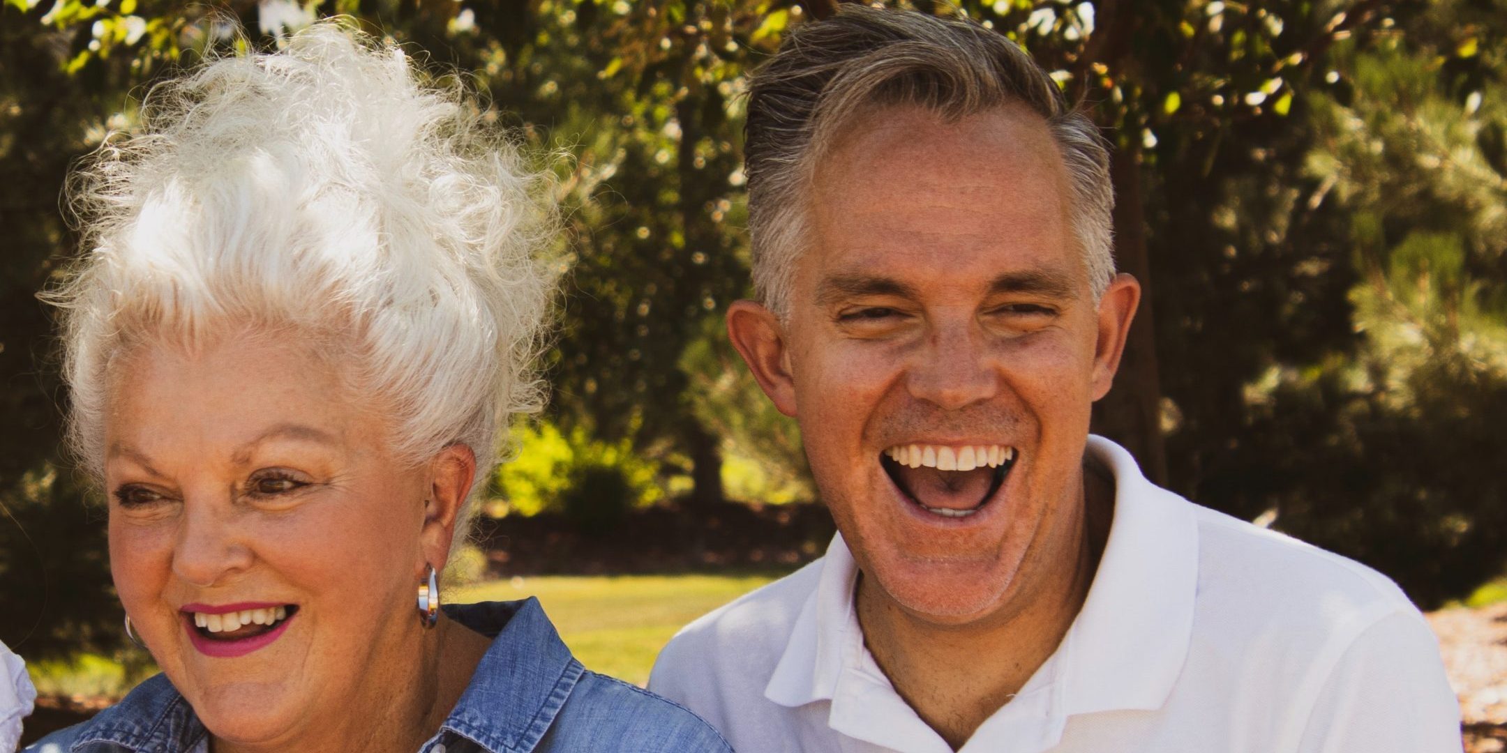 Happy Man and Woman with Permanent Dentures Happy Man and Woman with Permanent Dentures